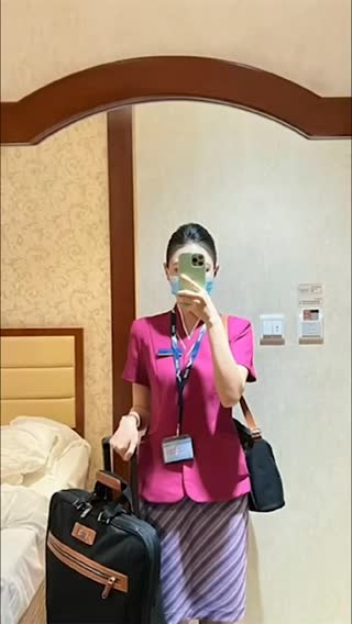 【真实空姐】南航空姐月野免被各种内射